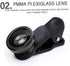 1Pc Black Fisheye Lens iPhone 3 in 1 Wide Angle Fish Eye Macro Lenses Clip-on Universal Lens Phone Lens Kit for Photo and Video Accessories with M...