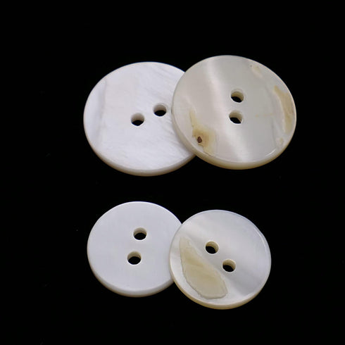 Leekayer 22 Pieces Genuine White Mother of Pearl Blazer Buttons Suit Buttons Set 20mm 15mm Natural White MOP Shell Buttons Bulk for Men (White MOP...