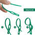 200 Pieces Adjustable Garden Plant Twist Ties, Reusable Green Garden Ties Gardening Ties, Reusable Garden Plant Twist Tie Plastic Garden Ties Plan...
