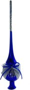 HolidayGiftShops Rays Vintage Glass Christmas Mini Tree Topper (Blue, Glossy)...