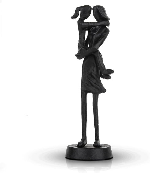 Iron Mother Daughter Figurine Gift Metal Mom Daughter Sculpture for Mothers Day Birthday and father of The bride gifts Statue Ornament for Friend ...
