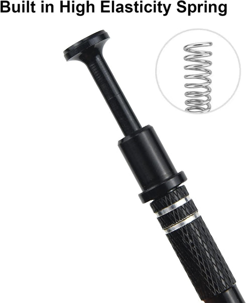 2 Pack Piercing Ball Grabber Tool, Stainless Steel 4-Claw Pick up Tool for Small Parts, Pick Up Tool with 4 Prongs Holder, Pickup Metal Grabber, E...