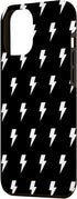 iPhone 15 Pro Max Lightning Bolt Black and White Pattern Cute Trendy Phone Case...