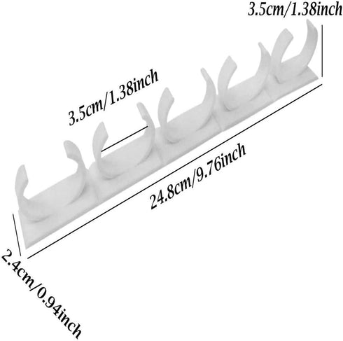 TOPINCN Spice Clip, Kitchen Spice Jar Rack Wall Mounted Seasoning Bottles Holder Wall Storage Cabinet Door Condiment Bottle Hanging Clips (4 Piece...