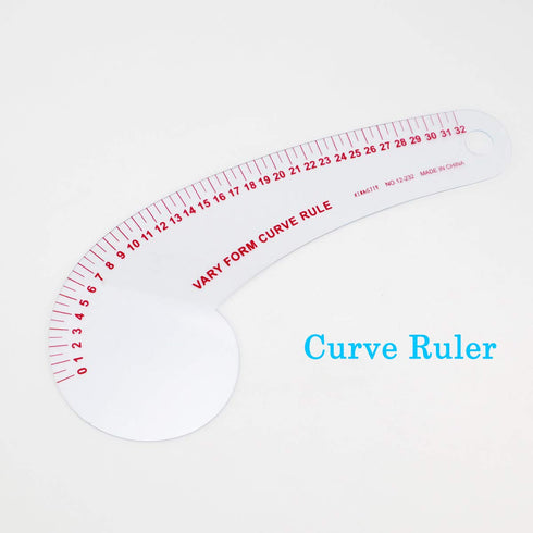 French Metric Ruler, 9 Styles Sew Curve Metric Shaped Ruler Measure Dressmaking Drawing Drafting Measure Template DIY Sewing Ruler Set Perfect for...
