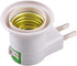 E27 Lamp Socket Adapter with Switch,Plastic Standard Screw-in Socket Outlet Converter Bulbs for Home (2 packs)...