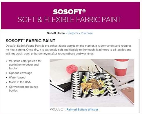 DecoArt DSS88-26 SoSoft Fabric Acrylics Paint, 1-Ounce, Red Pepper...