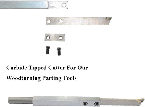 Carbide Tiped Wood Turning Replacement Blades Knives Cutter for Parting Tool and Grooving Woodturning Lathe Tool 100x12.2x3mm...