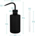 stonylab LDPE Chemical Wash Bottle, 2-Pack Watering Tool Safety Black Plastic Squeeze Bottle Lab Rinse Bottle with Scale Labels and Narrow Mouth S...