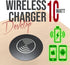 Wireless Fast Charger for Desktop Table Furniture for All Smart Phones with Wireless Charge Function (USB Cable Connection)...
