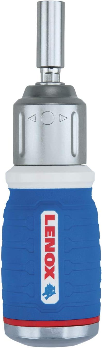LENOX Tools Screwdriver, 8-in-1 Stubby Ratcheting (LXHT60901)...