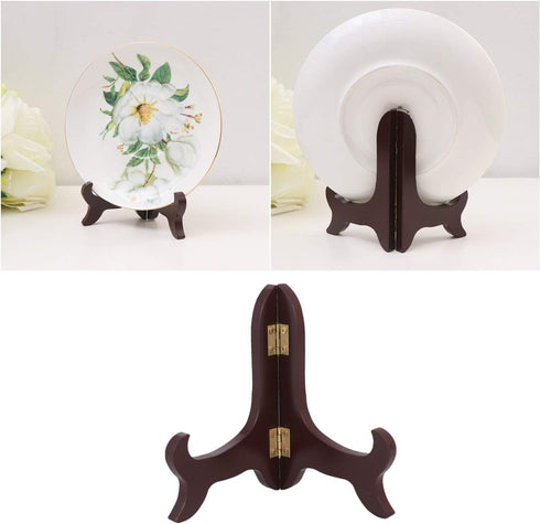 Small Easel Stand For Display - Plate Stands For Display, Decorative Plate Stand Wooden Plate Display Stands Tabletop Dish Display Stand Bowl Stan...