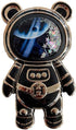 1Pc Black Cute Phone Stand Holder,Cell Phone Astronaut Hidden Kickstand for Desk,Astronaut Phone Holder,Adjustable Tablet Phone Ring Stand with 3D...