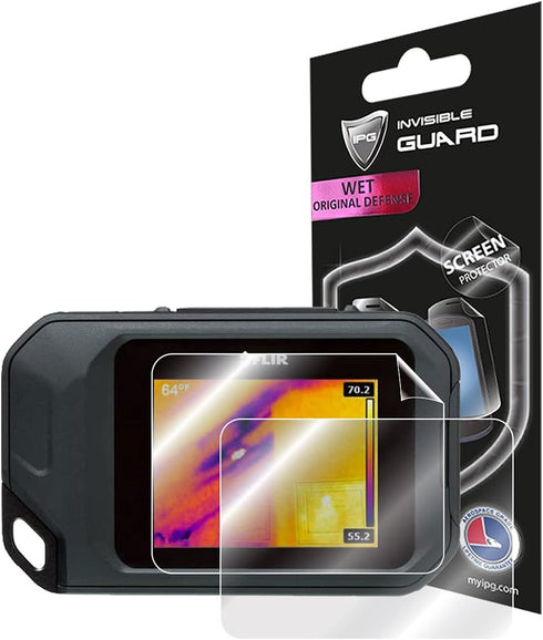 IPG For FLIR C2 / C3 Compact Thermal Inspection Camera Screen Protector (2 Units) Invisible Screen Guard - HD Quality/Self-Healing/Bubble -Free fo...