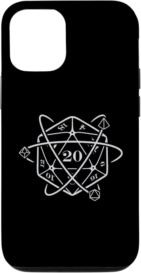 iPhone 13 Pro Roleplaying Games TTRPG D20 Dice Atom Men Women Kids Case...