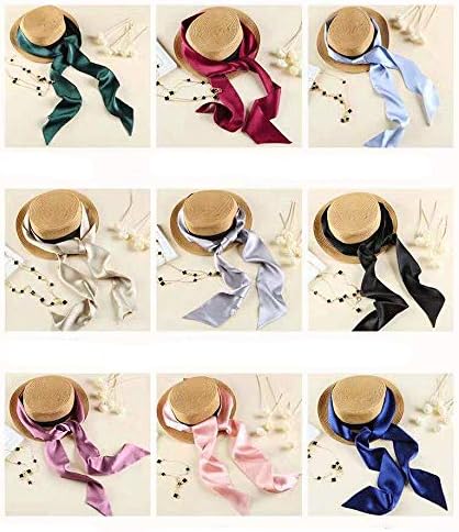 Stylish Soft Scarf Ribbon Scarf Long Skinny Satin Belt Sash Necktie Neck Scarf Choker for Women...