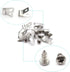 80 Pcs Fence Wire Clamps with Screw Agricultural Fencing Mounting Clips, Stainless Steel Wire Clips Cord Clamp for Mount 12-16 Gauge Welded Wire t...
