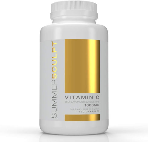Vitamin C 1000 mg Daily Immune Support with Rose Hips & Citrus Bioflavonoids Healthy Skin & Joints Buffered Non-GMO Non Acidic, 120 Capsules...