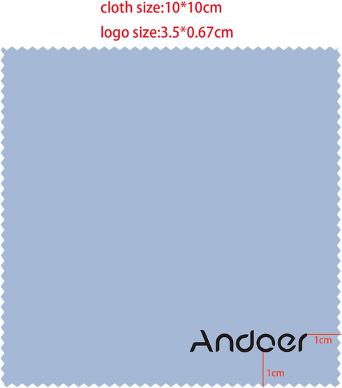 Andoer 10×10cm Microfiber Cleaning Cloth for Glasses 4pcs Screen Cleaner Cloth Premium Cloth for Lens/DSLR Camera/Camcoder/Phone/Tablet/Computer...