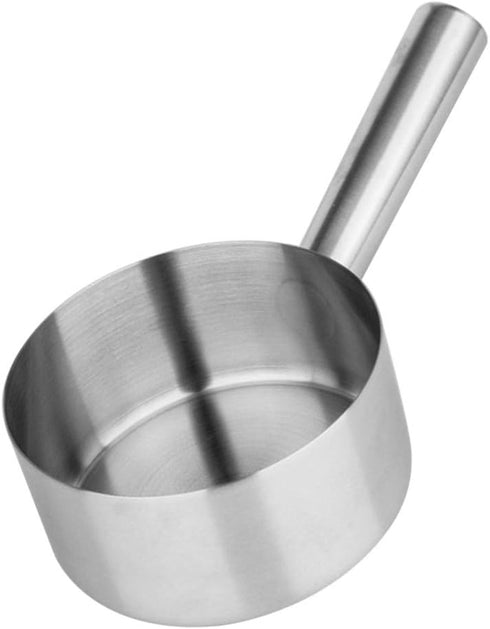 Hemoton Stainless Steel Water Ladle Long Handle Big Hair Washing Water Scoop Kitchen Bathroom Accessories for Home (Diameter 16cm)...