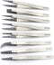 Precision Tweezer Set - FEITA Antistatic Replaceable Fiber Tip Stainless Steel ESD Tweezers for Electronics, Jewelry-Making, Laboratory, Hobby (8 ...