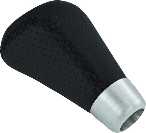 6 Speed Shift Knob Car Shifter Handle PU Leather Gear Stick Head for Most Manual Automatic Vehicles (Black Stitches)...