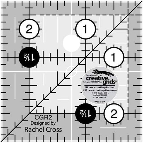 Creative Grids Quilt Ruler 2-1/2in Square - CGR2...