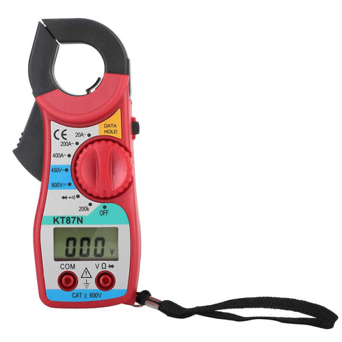Digital Clamp Meter, Amp Voltage Multimeter Auto Ranging AC DC Measures Current Tester Continuity Temperature Capacitance Resistance Diodes Non Co...