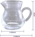 DGQ Classic Glass Creamer Pitcher with Handle 4oz Pack of 2 Milk Pourer Mini Creamer for Coffee Tea Maple Syrup Serving...