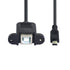 chenyang CY Mini USB 5pin Male to USB B Female Panel Mount Type Cable 20cm with Screws...