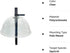 13 Inches Solid Clear PC Wobbly Squirrel Proof Baffle Deflector for Bird Feeder, Fit up 1.5 Inches Pole/Post (Upgraded Version)...