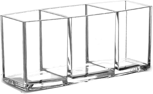 Clear Makeup Brush Organizer, Acrylic Cosmetics Brushes Storage Holders, Cute Pen and Pencil Holder for Desk...