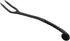 Medieval Fork Iron Pot Fork 10 Inch-Long Medieval Cutlery And Viking Tavern Style Fork for Recreation, Camping, Dining Hall Eating, Feasting...