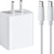 2Pack Set USB C Charger Block, 6.6 FT USB C to USB C Cable, Fast Charging Block Cube Brick Plug Adapter Compatible for with iPhone 15 Pro Max Plus...