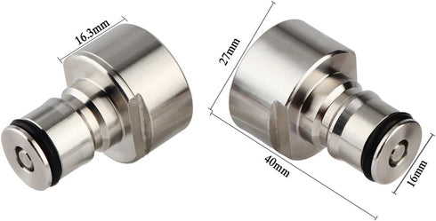 FERRODAY Ball Lock Keg Coupler Adapters for Sankey to Ball Lock Quick Disconnect Conversion Kit Fits A D S G Type Keg Coupler FPT 5/8 Thread Stain...