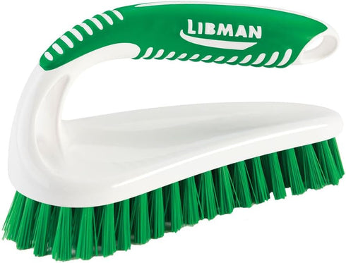 Libman Scrub Brush Kit – Three Different Durable Brushes for Grout, Tile, Bathroom, Kitchen. Easy to Handle, Strong Fibers for Tough Messes – Fami...