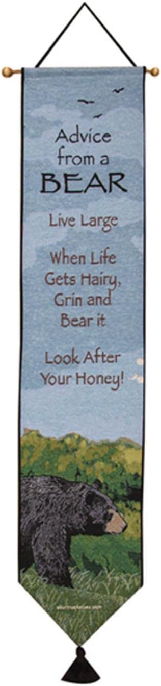 Manual Woodworkers & Weavers Bell Pull, Your True Nature, Advice from a Bear...