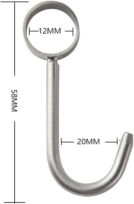 304 Stainless Steel Kitchen Rail Hooks Hangers Wall Mounted (Rod Hook)...