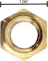 2 Pack Brass Garden Hose Adapter Fitting, 1/2” NPT Female Threads and 3/4" GHT Male Connector, shower pipe arm handshower, Heavy-Duty High-Pressur...