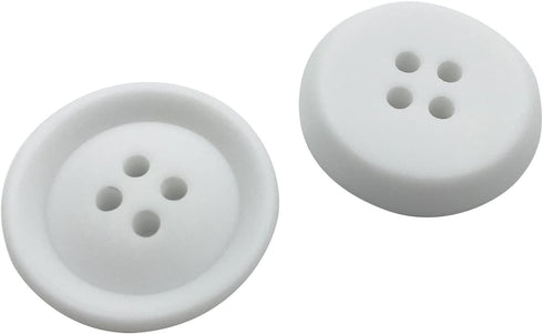 20PCS 30mm White Buttons Large Resin Buttons SORTUMOLA for DIY Sewing Tailor Crafts Coats Clothes PT1225...