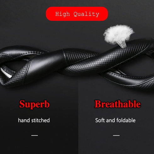 Car Steering Wheel Cover, Steering Wheel Cover for Men and Women, 15 Inch Microfiber Leather Car Steering Wheel Cover, PU Leather Car Steering Whe...