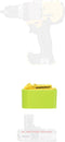 Adapter Upgarde for DeWalt 20v MAX XR Type Tools to Ryobi 18v Batteries, (Without Charging Function) - 1 Adapter Only...