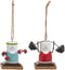 Ganz MX179691 S'Mores Weightlifter Ornaments, Set of 2, 2.63 Inches Height, Multicolor...