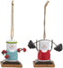 Ganz MX179691 S'Mores Weightlifter Ornaments, Set of 2, 2.63 Inches Height, Multicolor...