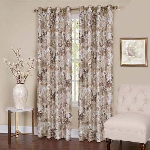 ACHIM Lined Blackout Grommet Window Curtain Panels - 50 Inch Width, 63 Inch Length - Tranquil (Tan) - Blackout Soft Polyester Drapes & Dressing fo...