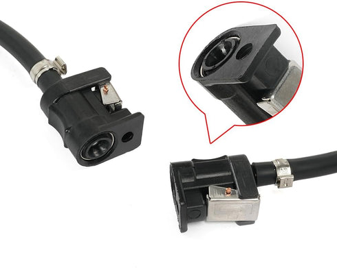 2Pcs Marine Engine Fuel Line Connector Fittings,6mm Female Male Fuel Line Connector Pipe Joint Comp Fittings Fit for Yamaha Outboard Motor Fuel Ta...