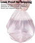 H&W 240 Counts Strong Trash Bags,0.5 Gallon Mini Garbage Bags for Small Trash Can,Desktop Trash Bin,Fit 2 Liters or Less Trash Can(6 Rolls,Rose Go...