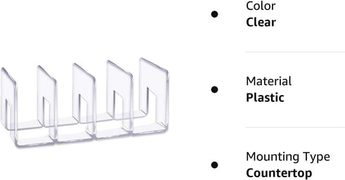LUGUNU Clear Acrylic Desk File Sorter Purse/Handbag Organizer clutch divider Mesh Folder Office Supplies Stand Bookshelf (3 Sections) (4 Sections)...