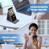 Portable Phone Holder Wireless Charger Foldable Phone Charger 15W Fast Mini Wireless Charging Compatible with iPhone 15 14 13 12 Pro XS 8 Plus Sam...