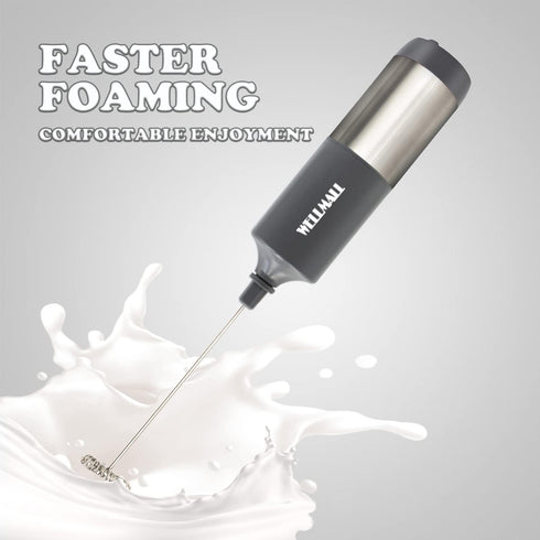 Milk Frother Handheld Battery Operated, Waterproof Electric Whisk Foam Maker for Coffee, Durable original Drink mixer for Latte, Cappuccino, Hot C...